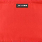 Balenciaga Nylon Clutch Women"s Red