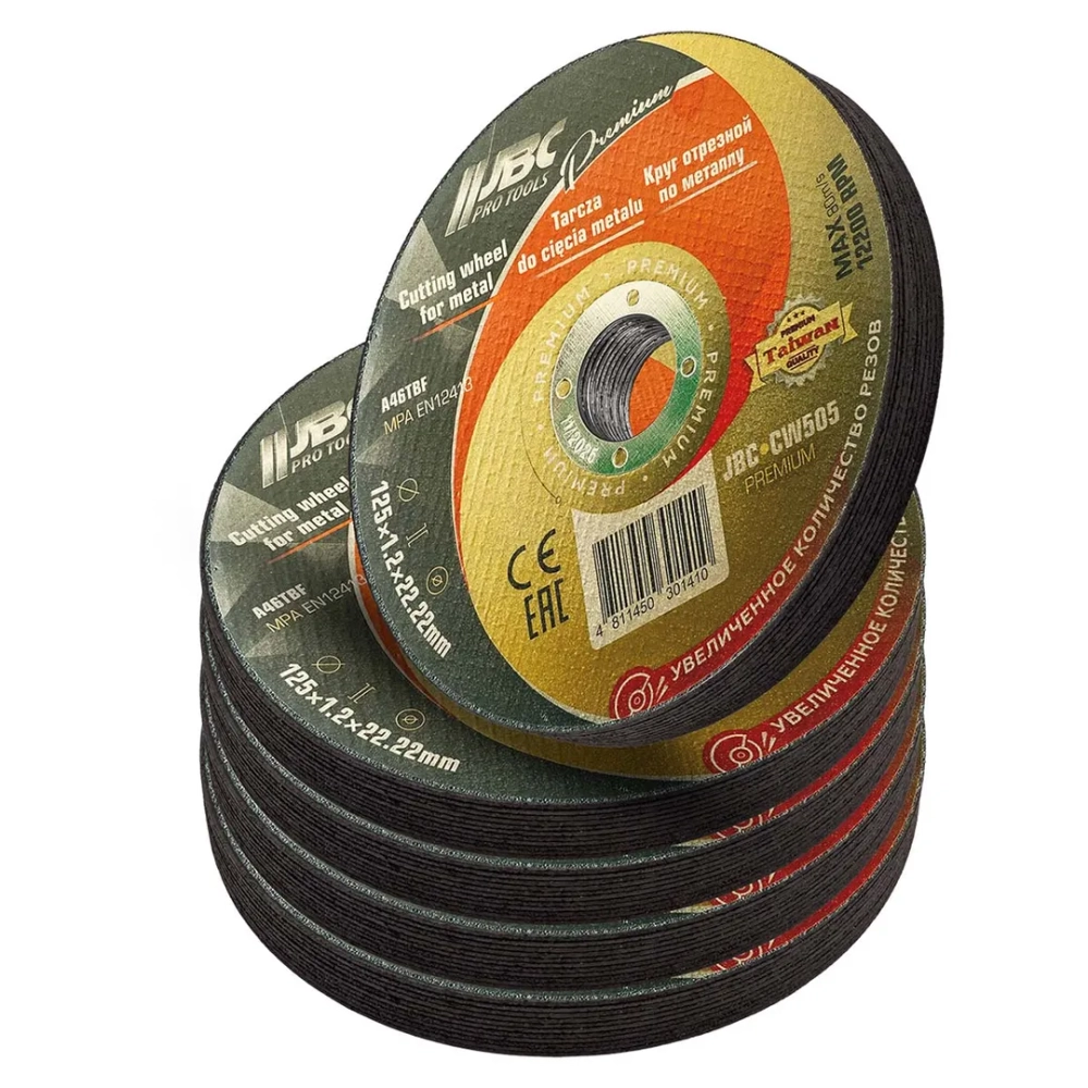 Круг отрезной по металлу 125x1,2x22,2мм(50шт к-т) JBC JBC-CW505 PREMIUM[50шт к-т]