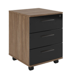 Тумба подкатная с 3 ящиками АСТИ (ASTI), глянец