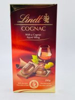 Молочный шоколад Lindt Cognac-Füllung Коньячный ликер 100 г (Германия)