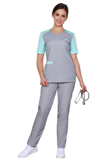 Костюм «№460 DoctorBIG (34/16В» с брюками женский серый