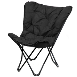 Кресло складное 70х70х92.5 см, Элит, черное, 100 кг, YTMC007B-black