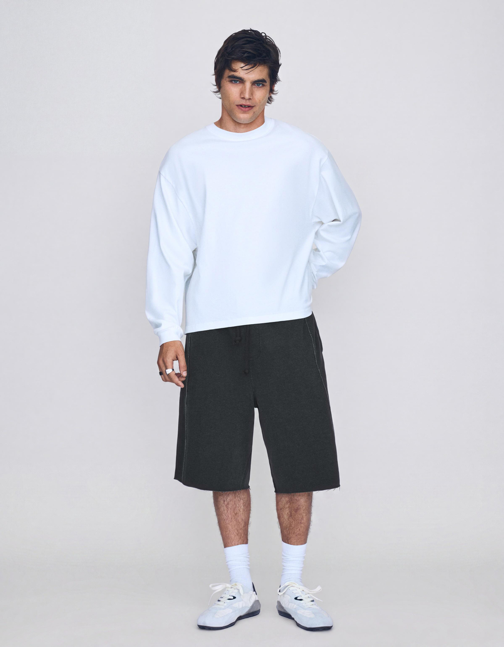 Мужские шорты-бермуды baggy fit - BERSHKA