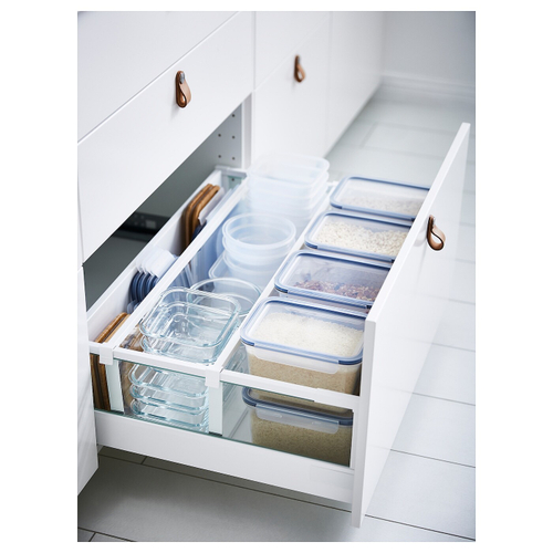 Контейнер пищевой с крышкой IKEA 365+, Пластик, 2 л