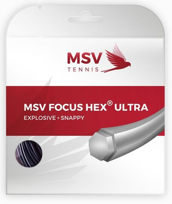 Теннисные струны MSV Focus Hex Ultra (12 м) - черные