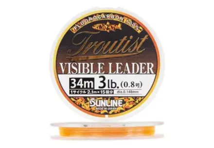 Флюорокарбон SUNLINE TROUTIST VISIBLE LEADER 34m #3/12lb