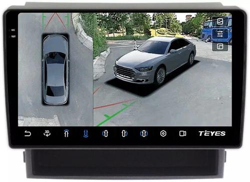 Магнитола для Toyota Alphard H20, Vellfire 2008-2014 (менее 10 динамиков, рамка-накладка 10) - Teyes CC3-2K-360 на Android 10, Быстрая, 2K QLED, CarPlay, 4G SIM-слот, 4 камеры в комплекте