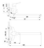 Смеситель универсальный LEMARK LUNA – LM4151C