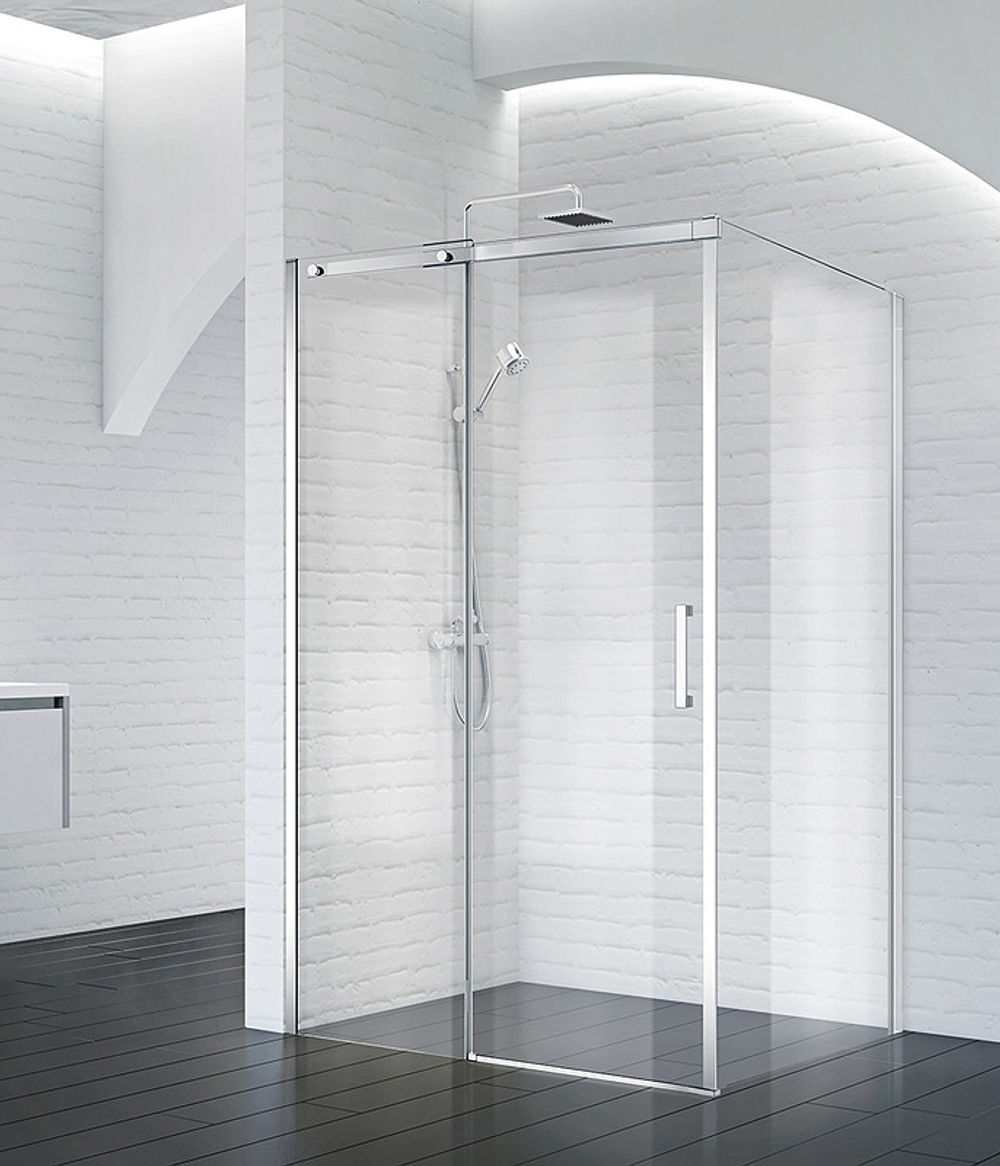 Душевой уголок BelBagno Acqua 130х90 ACQUA-AH-1-130/90-C-Cr профиль Хром стекло прозрачное