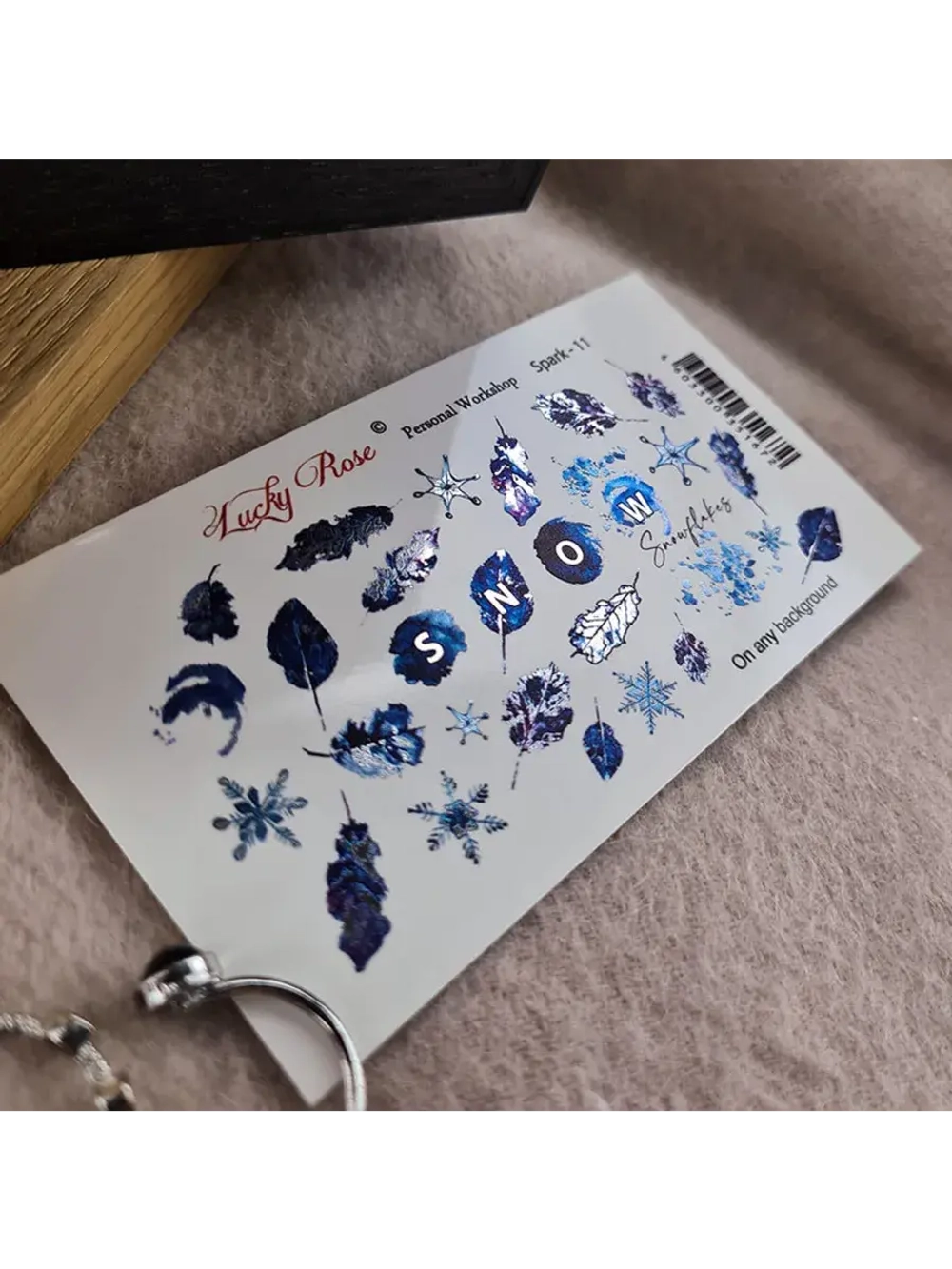 Lucky Rose Слайдеры наклейки для ногтей Foil 011