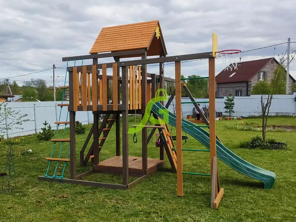 Детская площадка Панда Фани с балконом мод.1