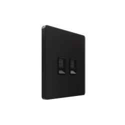 Systeme Infinity, Розетка информационная С/У RJ-45 кат.6 2-я, Полярная ночь