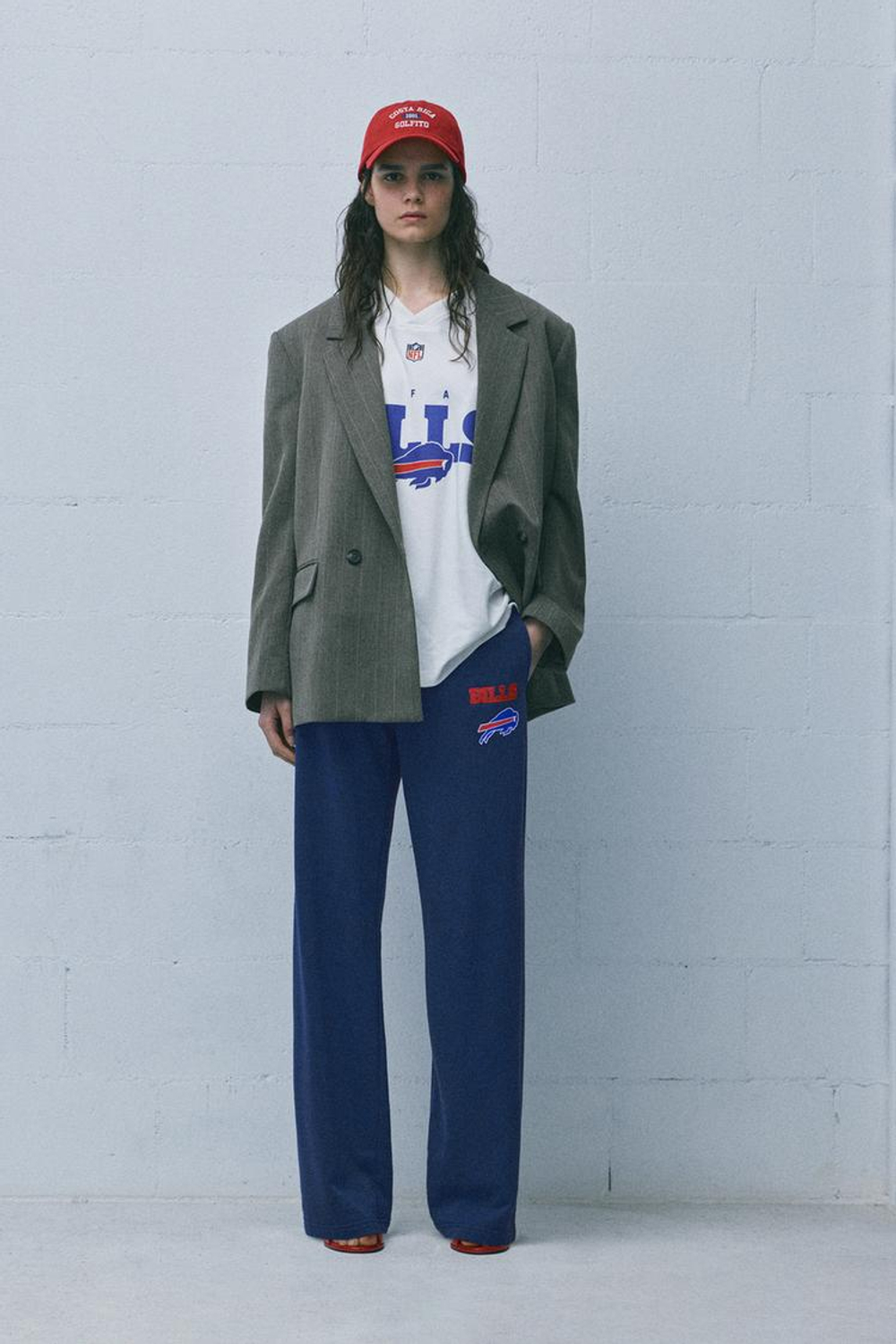 PULL&BEAR Брюки NFL Buffalo Bills, темно-синий