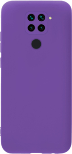 Мягкий Soft Touch чехол из силикона для XIAOMI REDMI NOTE 9 (не PRO / S!) и REDMI 10X с бархатной подкладкой
