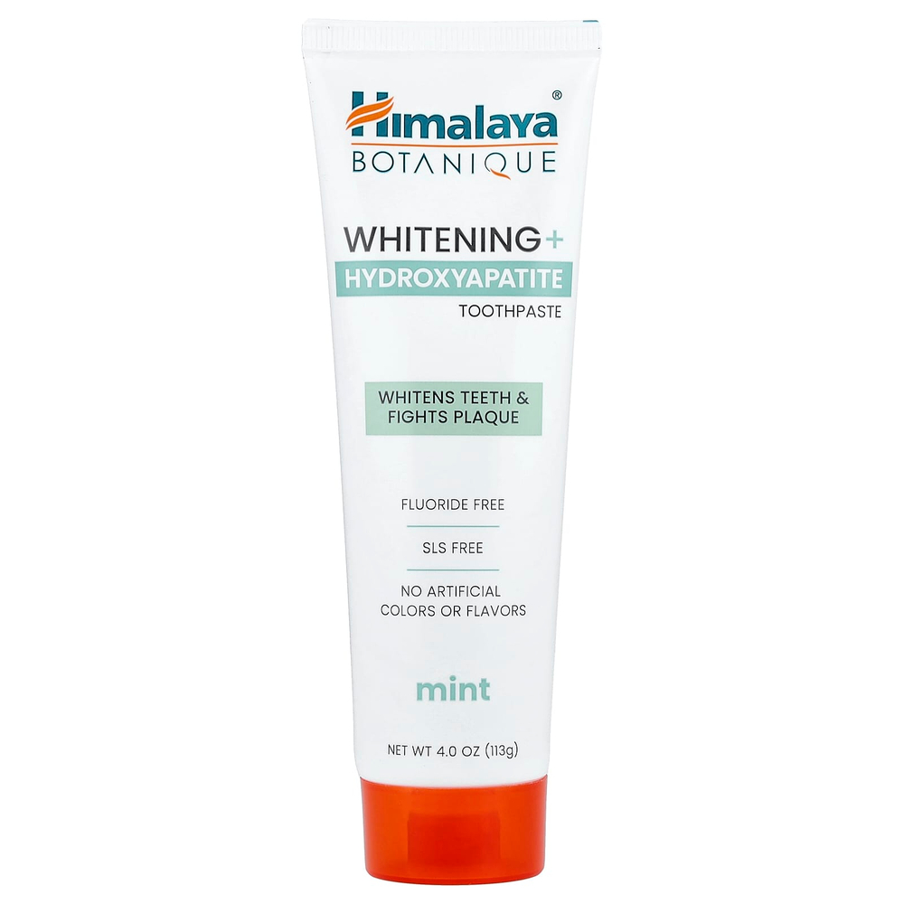 Himalaya, Отбеливающая зубная паста с гидроксиапатитом, мята, 113 г (4 унции)
