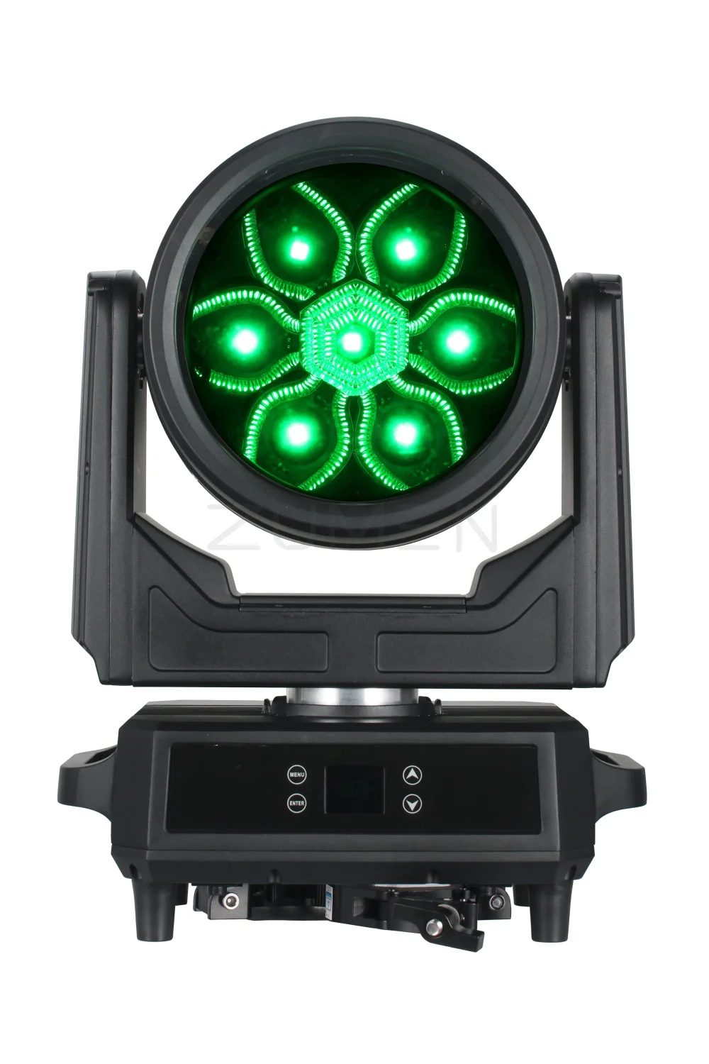 Wash B-EYE MW760-IP — вращающаяся голова 7×60 Вт с RGB-подсветкой и зумом 4°–60° IP65