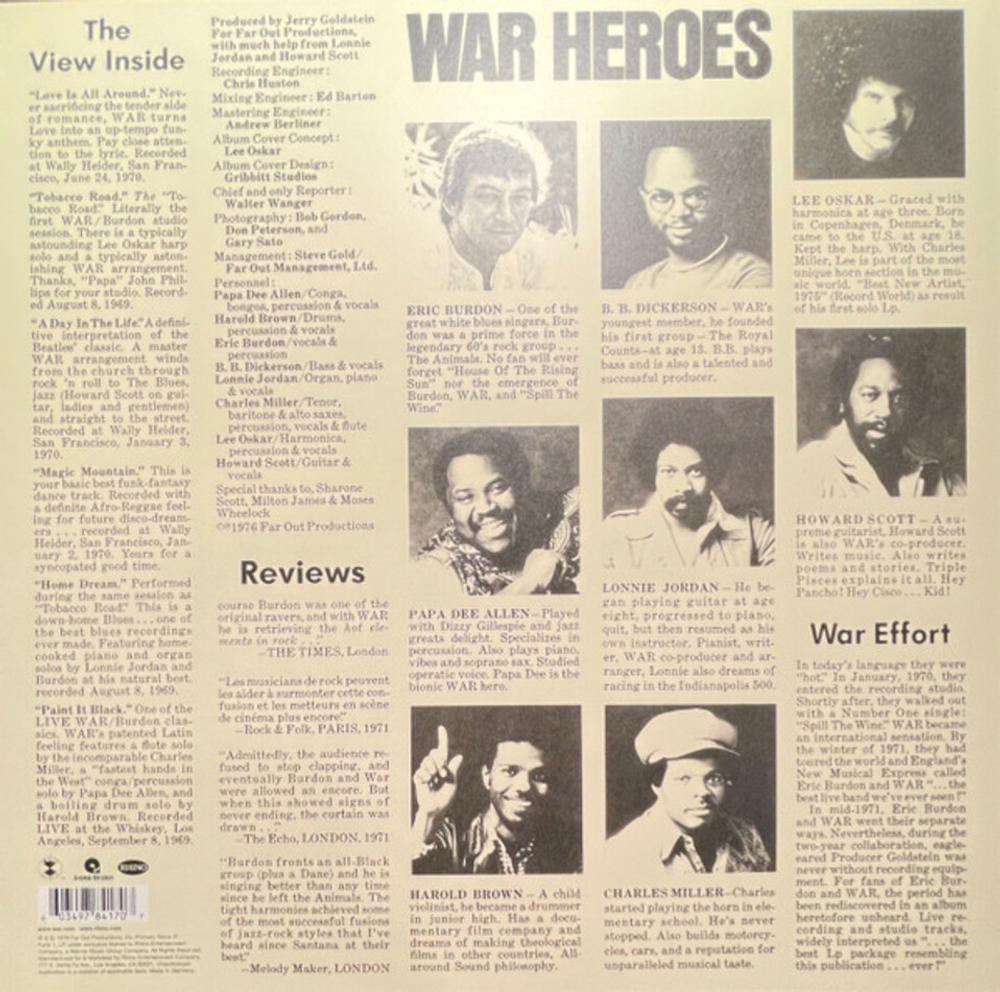 Eric Burdon & War / The Complete Vinyl Collection (Coloured Vinyl)(Limited Edition)(4LP)