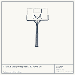 Стойка стационарная 180×105 см — от 77 000 ₽