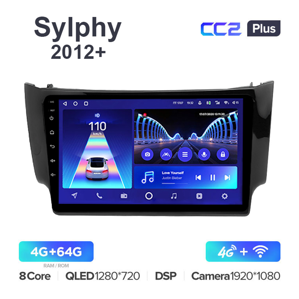 Teyes CC2 Plus 10,2"для Nissan  Sylphy 2012+