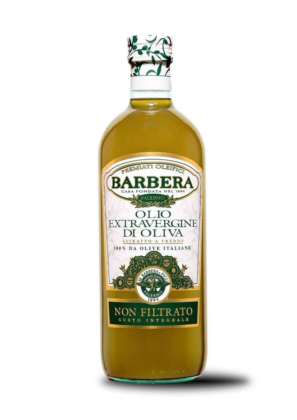 Оливковое масло BARBERA Non Filtrato (нефильтрованное) Extra Virgin 0,75 л Италия