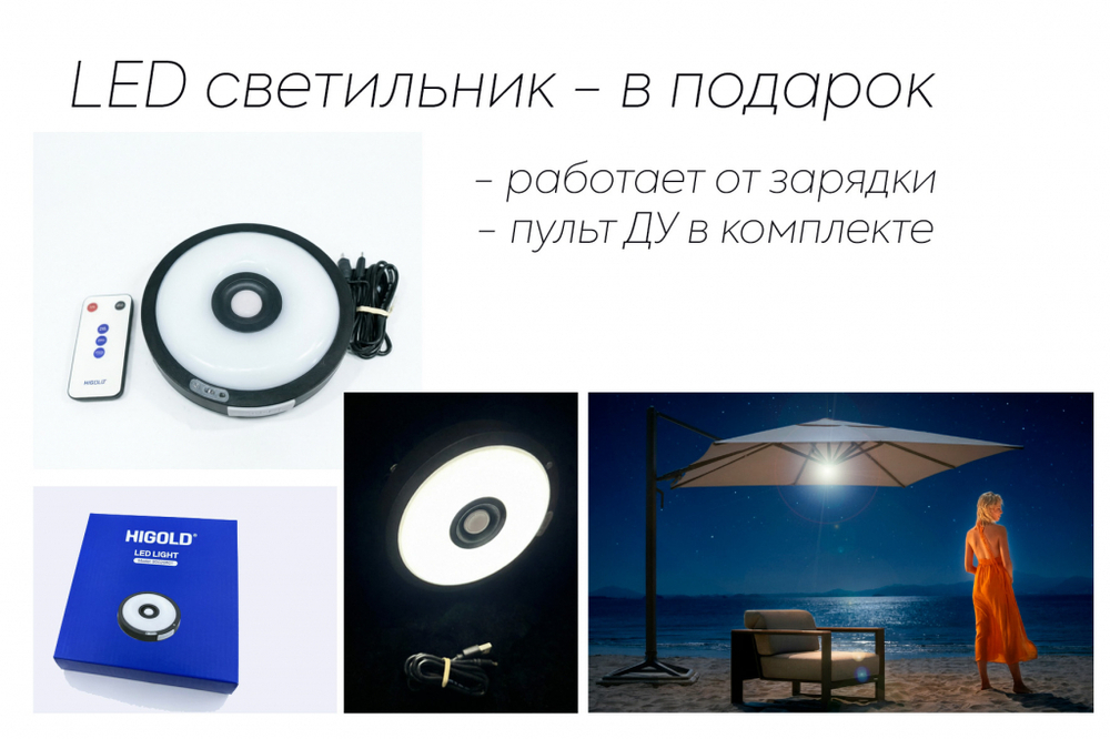 Зонт профессиональный 3х3 м Levia