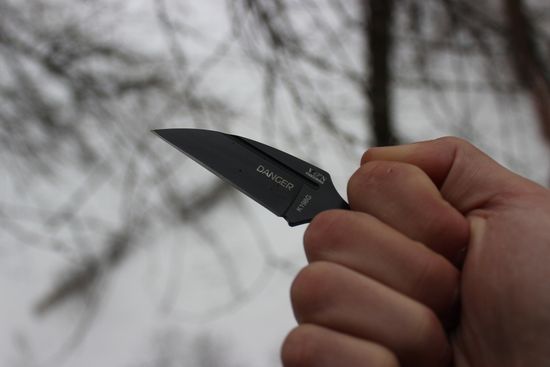 Тычковый нож Viking NordWay Danger K198G c клинком из стали AUS-8, рукоять G10