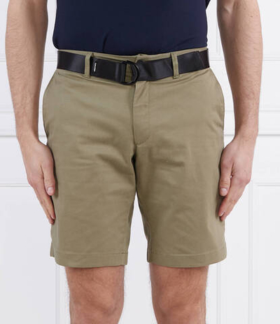 Шорты + пояс MODERN TWILL Calvin Klein - оливковый(K10K111788)