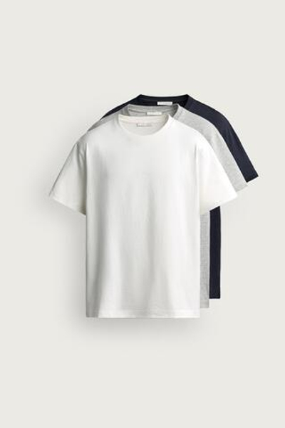 КОМПЛЕКТ ИЗ 3 БАЗОВЫХ ФУТБОЛОК HEAVYWEIGHT /03 — ZARA