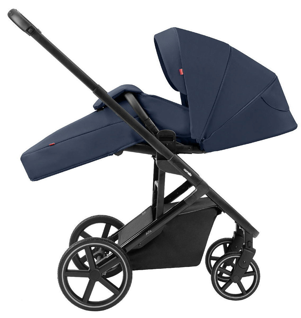Коляска Carrello Alfa CRL-6522 2025 Cybex Aton S2 i-Size Hibiscus Red 3 в 1 Denim Blue