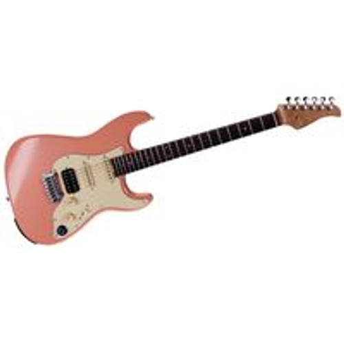 Mooer GTRS P800 Pink Электрогитара со встроенным процессором, HSS, палисандр, цвет розовый