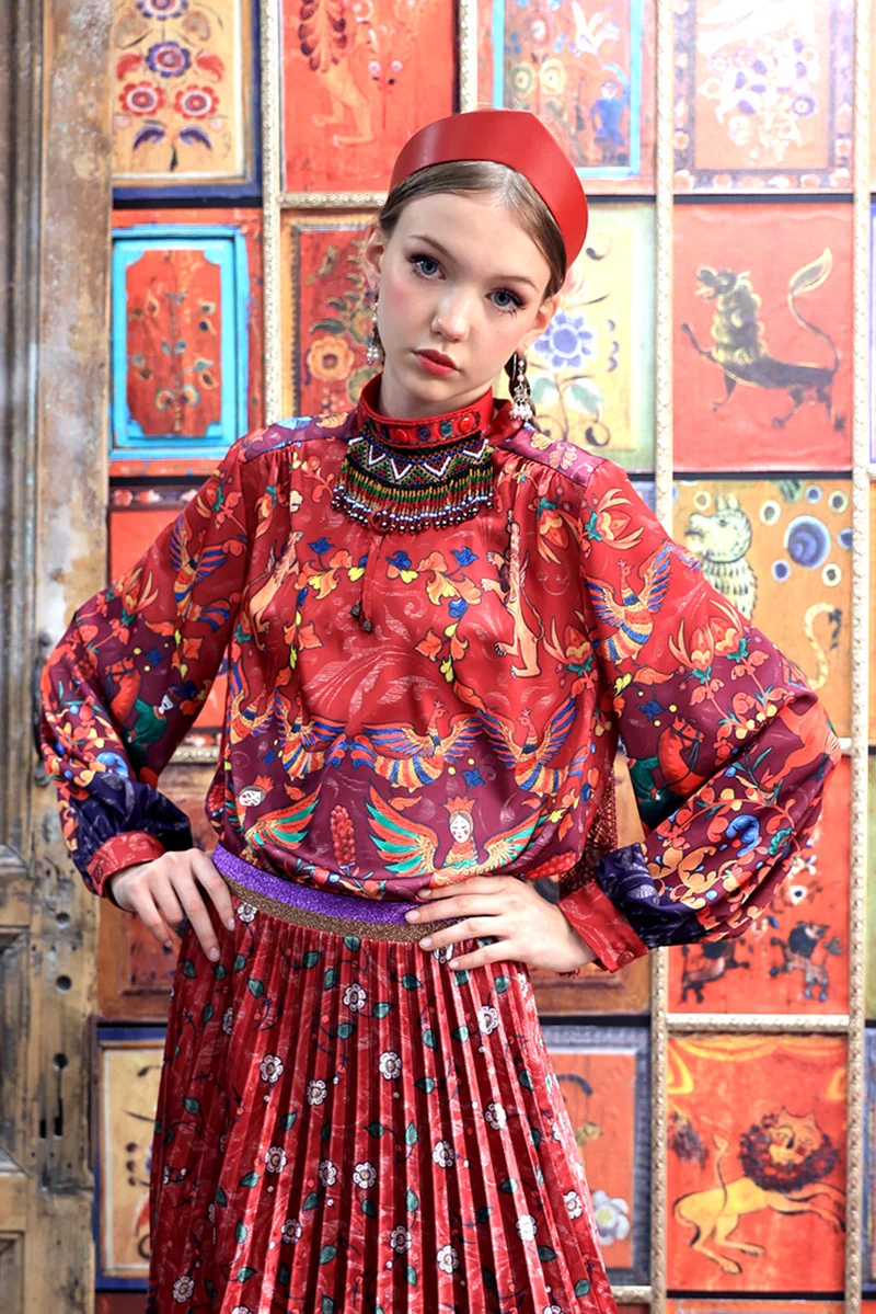 Блуза "Маруся. Масленица"