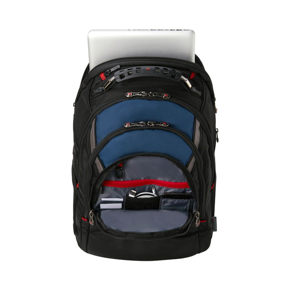 Городской рюкзак чёрно-синий 23 л WENGER Ibex 600638