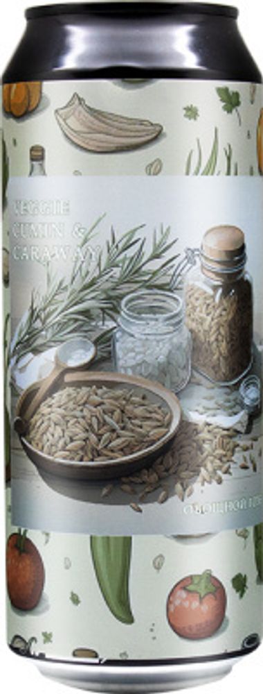 Пиво Плейг Веджи Кумин &amp; Керовей / Plague Veggie Cumin &amp; Caraway 0.45 - банка