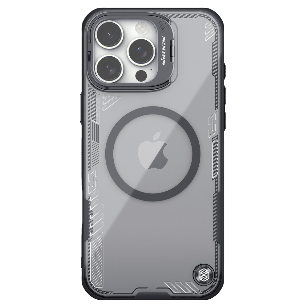 Чехол тонированный прозрачный с поддержкой MagSafe на iPhone 16 Pro, серия Iceblade Prop Magnetic (версия с открытой камерой) от Nillkin