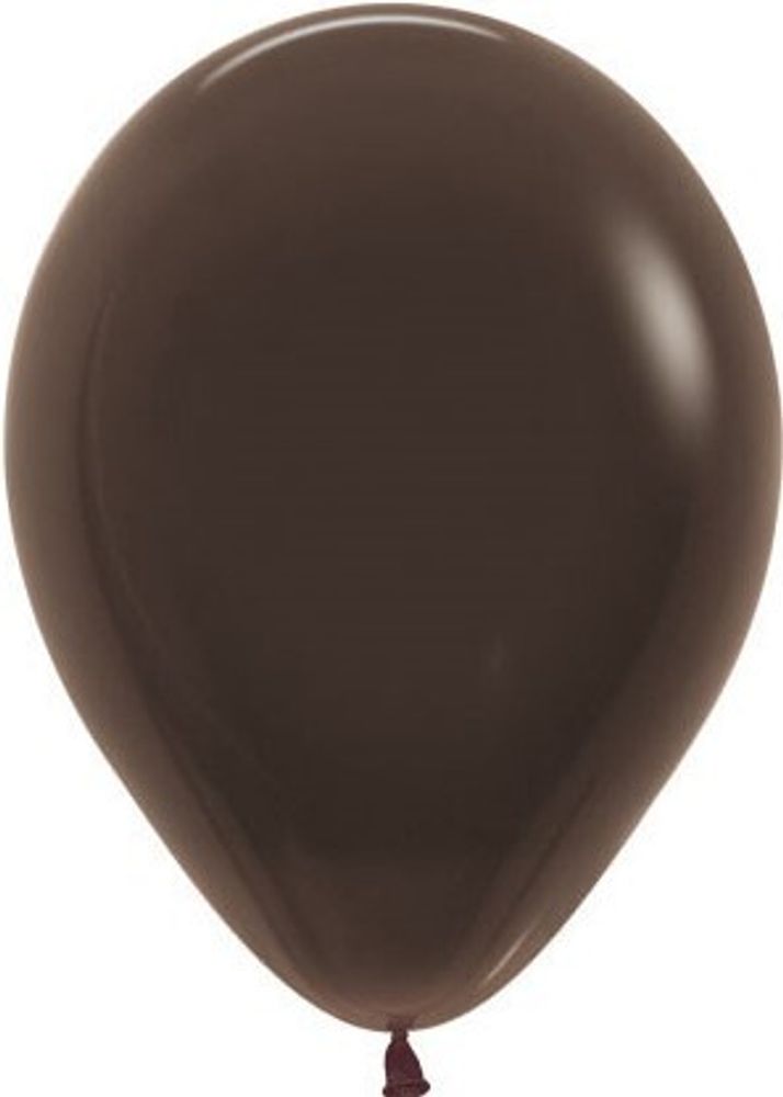 S 12" Пастель Шоколадный (076), 10 шт.