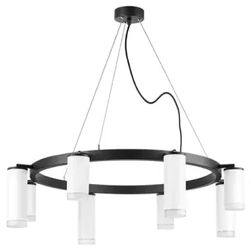 Люстра подвесная 8*GU10 LR0183648640 черный/белый Rullo Lightstar