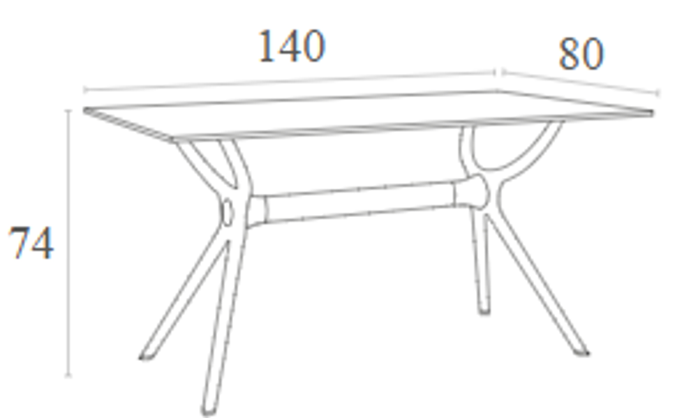 Стол пластиковый Air Table 140