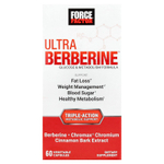 Force Factor, Ultra Berberine™, средство для поддержки уровня глюкозы и метаболизма, 60 растительных капсул