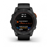 Умные часы Garmin FENIX 7 PRO Solar Edition 47 мм серый с черным ремешком
