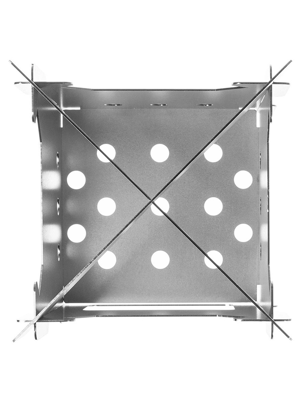 Печь-щепочница складная Helios ПМ-03, 112х112х170мм, сталь 1мм (T-HS-PM-03)