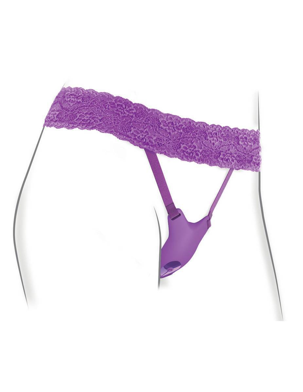 Фиолетовый пояс с вибровкладкой Ultimate G-Spot Butterfly Strap-On (Цвет: фиолетовый)