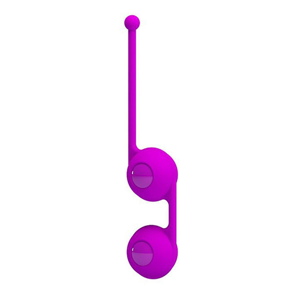 Лиловые вагинальные шарики 3,5см Pretty Love Kegel Tighten Up III BI-014493-2