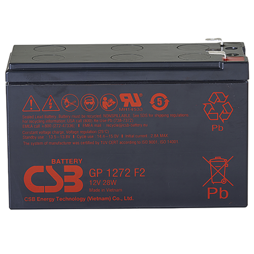 Аккумулятор CSB GP1272 (12V28W)  - AGM ( 12В / 7,2Ач )