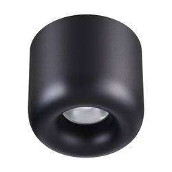 359440 OVER NT24 320 черный Светильник накладной влагозащищённый IP44 LED 10W 220-240V 3000K 650Лм LISSE
