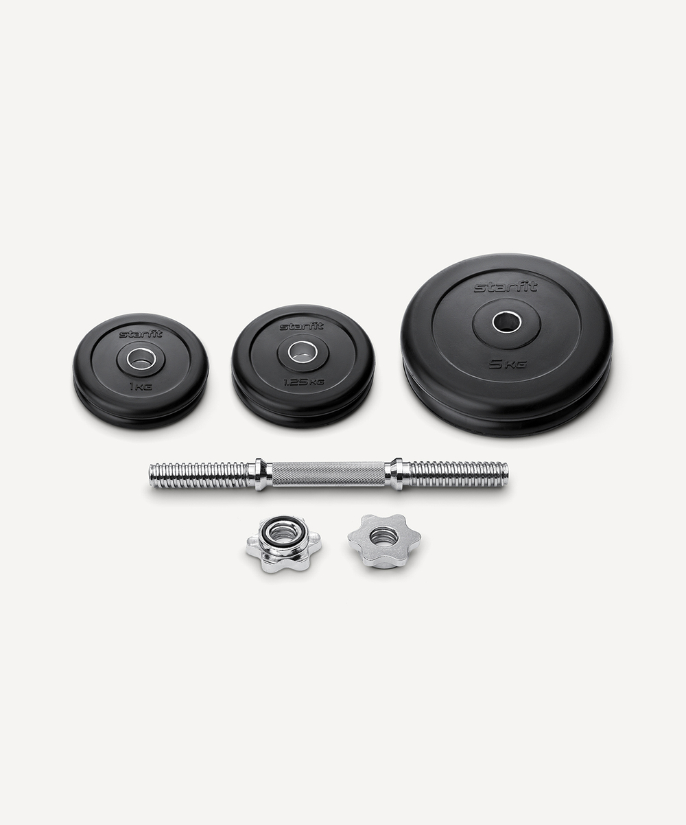 Гантель разборная обрезиненная в коробке STARFIT DB-716, 16 кг