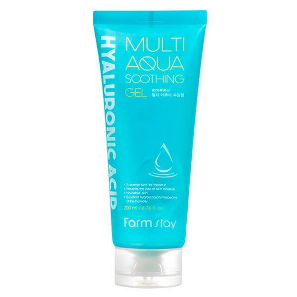 Универсальный гель с гиалуроновой кислотой FarmStay Hyaluronic Acid Multi Aqua Soothing Gel, 200мл