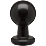 Круглая черная анальная пробка Classic Round Butt Plugs Large - 12,1 см. (Цвет: черный)