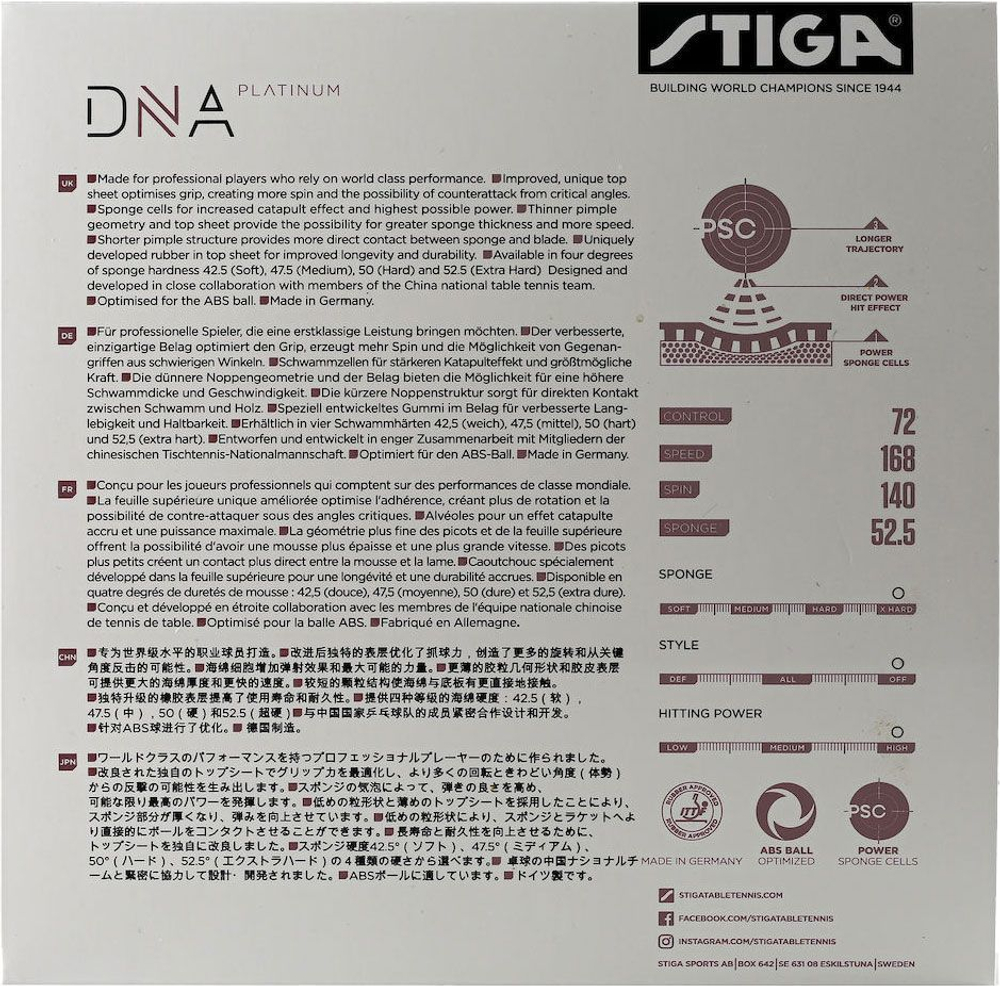 Stiga DNA Platinum XH