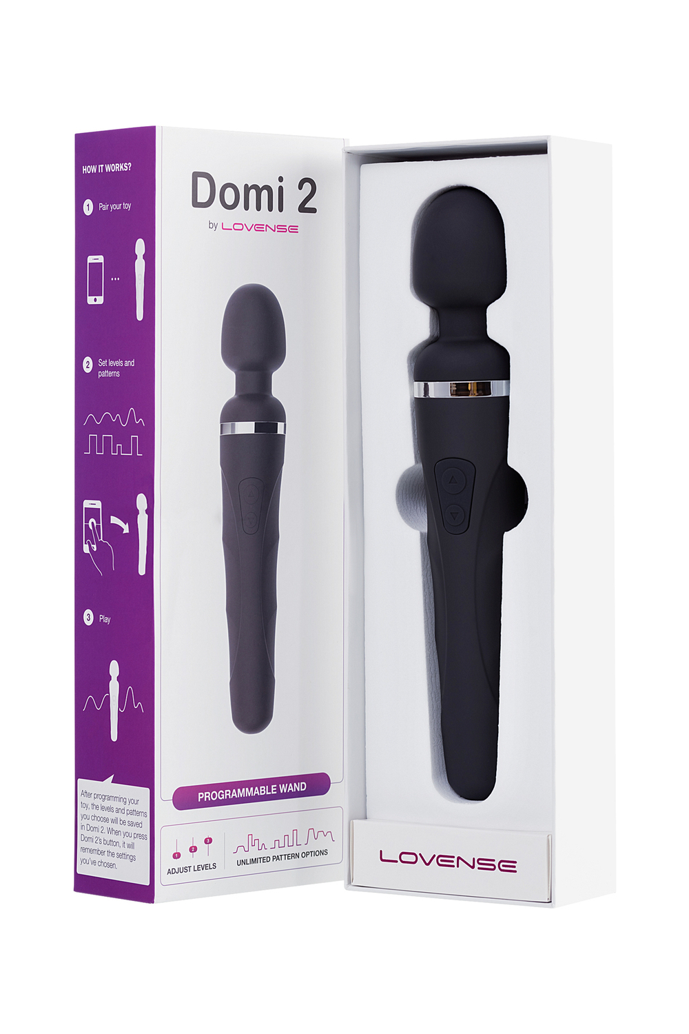 Вибромассажер Lovense Domi 2 черный 23,3 см
