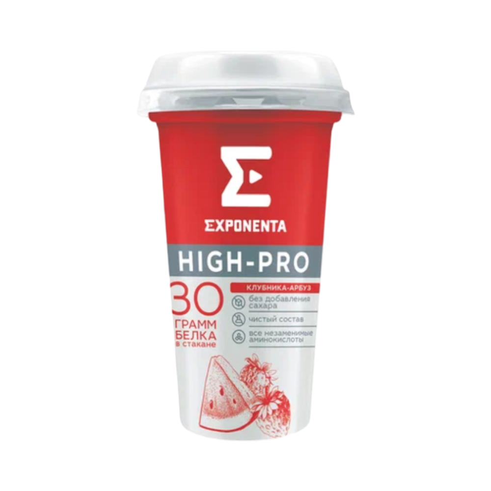 Напиток Exponenta High-pro обезжиренный 250г Клубника арбуз